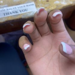 Angel's Nail & Spa - I'm obviously still in the salon this is her "freshly done" work.