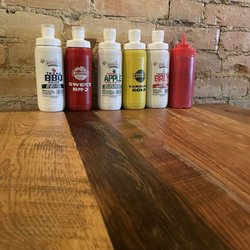Woodchips BBQ - Variety of barbecue sauce is always a plus