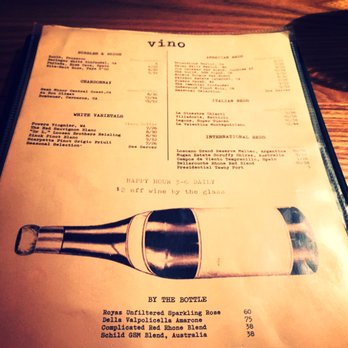 Nello's Ahwatukee - The ever important wine list .. - Pizza Near Me - Phoenix, Arizona