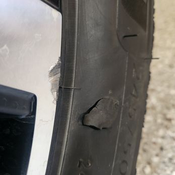 Super Star Car Wash - Woodmen Rd & Falcon Mkt Pl - One of two gashes in sidewall of tire. Aluminum rim damaged. - Car Wash Near Me - Mkt, Colorado Super Star Car Wash - Woodmen Rd & Falcon Mkt Pl - One of two gashes in sidewall of tire. Aluminum rim damaged. - Car Wash Near Me - Mkt, Colorado