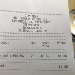United States Postal Service - Was finished with my purchase by 4:59!