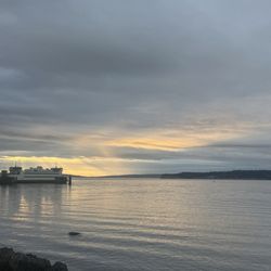 Tides Inn - View from our room, and the whidbey ferry to the left