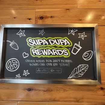 Juice Generation - supa dupa rewards sign - Juice Bars & Smoothies Near Me - New York, New York