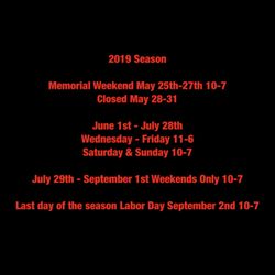 Smith Lake Water And Rv Park - 2019 Seasonal Hours