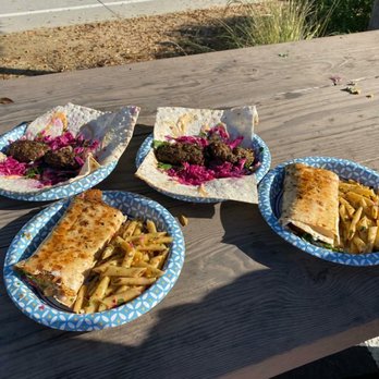 Royal Egyptian Cuisine - Falafel and kofta wrap - Food Trucks Near Me - Berkeley, California