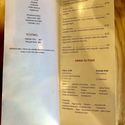 Oishī Sushi + Poké - Menú de poké