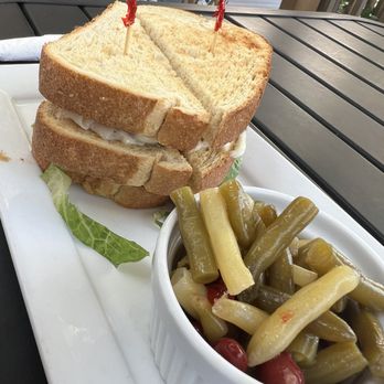 Survey Cafe - Club sandwich and three bean salad - Southern Near Me - Bonita Springs, Florida Survey Cafe - Club sandwich and three bean salad - Southern Near Me - Bonita Springs, Florida
