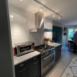 Floor & Decor - Wall back splash. And floor tile bought at F&D