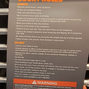 Sky Zone Trampoline Park - Rules - 11/4/22 - Trampoline Parks Near Me - Las Vegas, Nevada Sky Zone Trampoline Park - Rules - 11/4/22 - Trampoline Parks Near Me - Las Vegas, Nevada