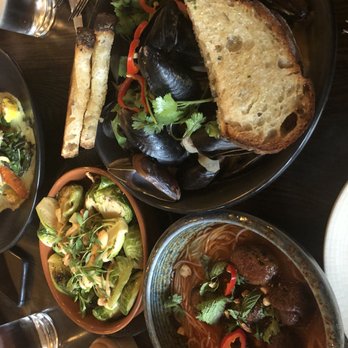 The Dawson - Mussels, Brussels Sprouts, Meatballs - American Near Me - Chicago, Illinois The Dawson - Mussels, Brussels Sprouts, Meatballs - American Near Me - Chicago, Illinois