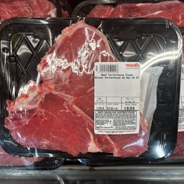 Vallarta Porterhouse steak $7.99/lbs. good price but look at their quality & smaller than Rib Eye steak from Ralph's . Vallarta Porterhouse steak $7.99/lbs. good price but look at their quality & smaller than Rib Eye steak from Ralph's .