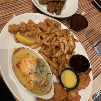Rainforest Cafe - Shrimp platter with side of ribs - American Near Me - Lake Buena Vista, Florida