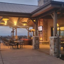 Silverback Estate Winery - The covered patio area.
