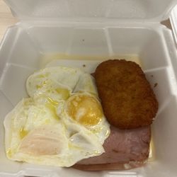 Back In The Day Cafe - Back in the day special with ham and hashbrown