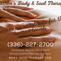Blethen's Body & Soul Therapy - Christen really cares