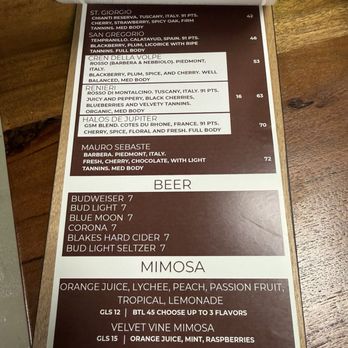 Velvet Vine Wine - Menu - Wine Bars Near Me - Las Vegas, Nevada