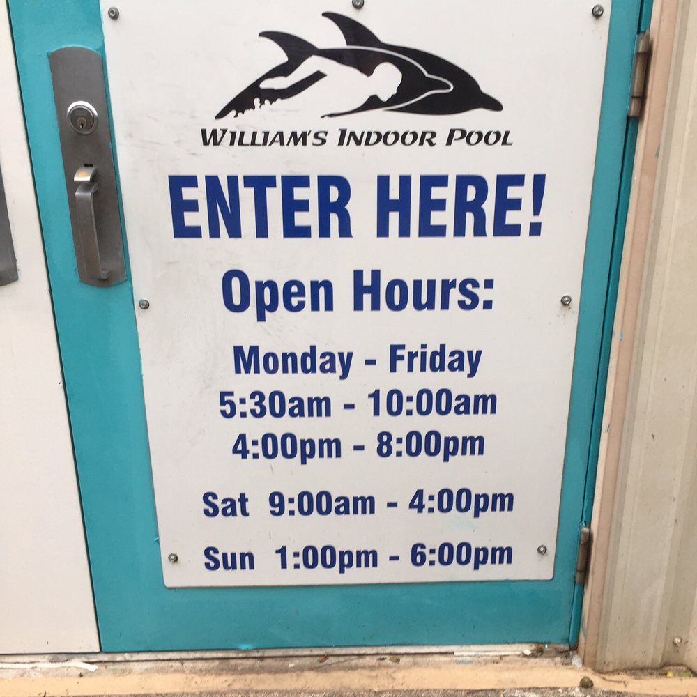 Williams Indoor Pool & Recreation Center - The time the indoor pool is open. - Swimming Pools Near Me - Webster, Texas
