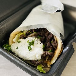 Mediterranean Fresh Grill - Gyro beef sandwich