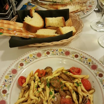 Alessio - Homemade pasta with clams (below) Seabass (top) - Roman Near Me - Rome, RM Alessio - Homemade pasta with clams (below) Seabass (top) - Roman Near Me - Rome, RM