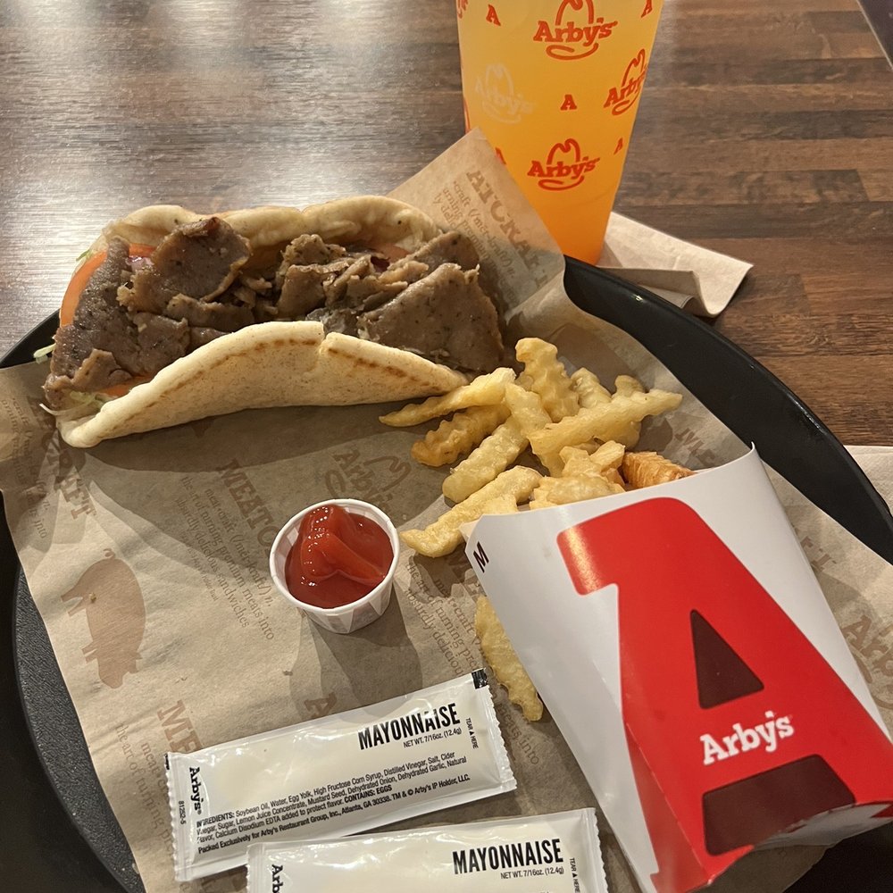 Arby's - Lamb gyro, crinkle cut fries and peach lemonade - Fast Food Near Me - Aiea, Hawaii Arby's - Lamb gyro, crinkle cut fries and peach lemonade - Fast Food Near Me - Aiea, Hawaii