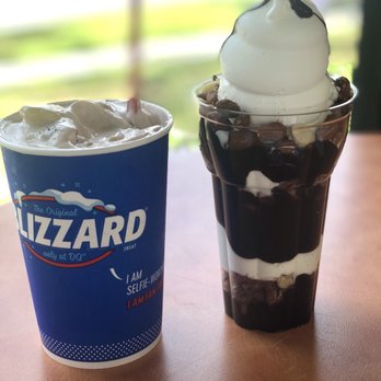 Dairy Queen - Peanut Peanuts Buster Parfait on the right for the hubby - Ice Cream & Frozen Yogurt Near Me - Cerritos, California