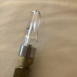 This is how much was gone when I opened the BRAND NEW VAPE!!