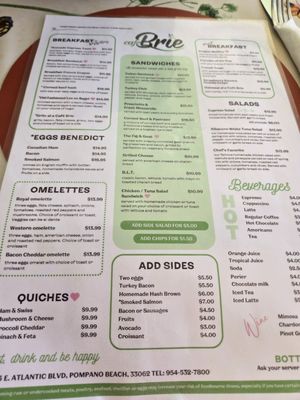 Menu photo 5 Cafe Brie Pompano Beach, FL