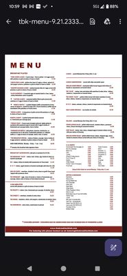 Menu photo 8 The Breakfast Klub Houston, TX