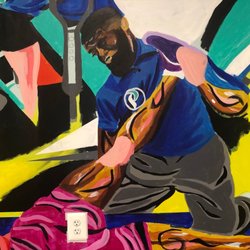 PhysioCare Rehab & Wellness - The iconic mural "Transition" at the Brandywine office.