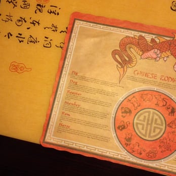 Hong Kong Restaurant - Chinese zodiacs placemat atop cool Asian art in table. - Chinese Near Me - New Bedford, Massachusetts Hong Kong Restaurant - Chinese zodiacs placemat atop cool Asian art in table. - Chinese Near Me - New Bedford, Massachusetts