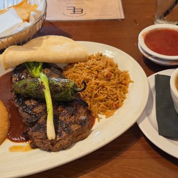 Bosque Cantina - Ribeye Carne Asada with Mexican Rice and Refried Beans - Mexican Near Me - Walnut Springs, Texas Bosque Cantina - Ribeye Carne Asada with Mexican Rice and Refried Beans - Mexican Near Me - Walnut Springs, Texas