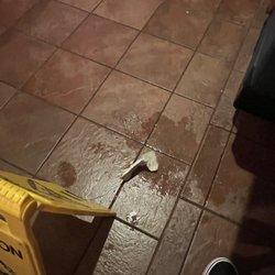 Red Robin Gourmet Burgers and Brews - Spill that was never cleaned in front of our table!