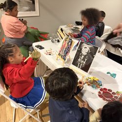 Halloween Party Kids Painting what they love to watch!