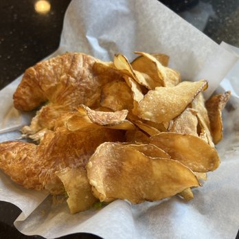 Blue Bonnet Bakery - Chicken salad on a croissant with homemade chips - Bakeries Near Me - Fort Worth, Texas Blue Bonnet Bakery - Chicken salad on a croissant with homemade chips - Bakeries Near Me - Fort Worth, Texas