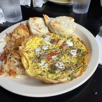 Traverse Bay Cafe - Italian Sausage Frittata - Cafes Near Me - Traverse City, Michigan Traverse Bay Cafe - Italian Sausage Frittata - Cafes Near Me - Traverse City, Michigan