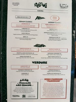Menu photo 2 Roscioli New York, NY Menu photo 2 Roscioli New York, NY