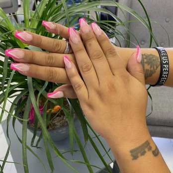 Sweet Nail and Spa - Jolie's design on my dip full set - Nail Technicians Near Me - Summerville, South Carolina