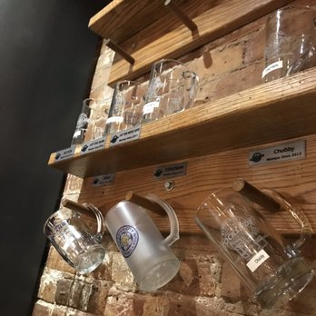 Rockslide Brew Pub - Mugs on the wall! - Brewpubs Near Me - Grand Junction, Colorado