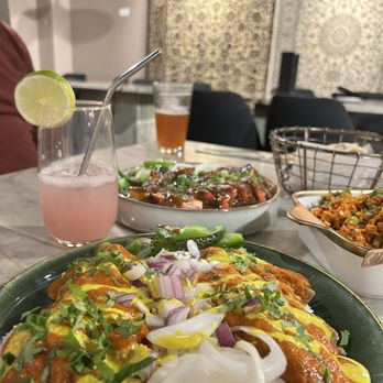 Singh's Kitchen - Meat me plate (in front) Veggie Biryani (right) Mumbai Manchurian (back) - Indian Near Me - Libertyville, Illinois Singh's Kitchen - Meat me plate (in front) Veggie Biryani (right) Mumbai Manchurian (back) - Indian Near Me - Libertyville, Illinois