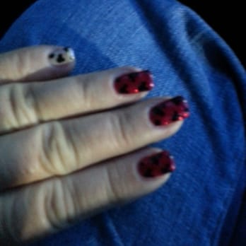 Deluxe Nails and Spa - Tracy did my nails and used a photo that I brought for the design. I wish they told me the design would be an extra $10 before. - Nail Salons Near Me - Denton, Texas Deluxe Nails and Spa - Tracy did my nails and used a photo that I brought for the design. I wish they told me the design would be an extra $10 before. - Nail Salons Near Me - Denton, Texas