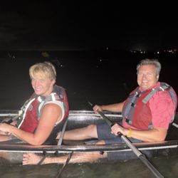 Fun Brothers Hut - Kayaking through "Mosquito Bay" in the all clear kayaks.  This was a truly magical experience.