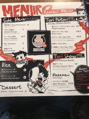 Menu photo 5 Menjiro Ramen Edmonton, AB