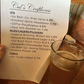 Culs Courthouse Grille - Micro brews. This was their lager. - New American Near Me - Charles City, Virginia Culs Courthouse Grille - Micro brews. This was their lager. - New American Near Me - Charles City, Virginia