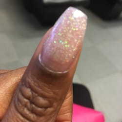 T-Salon - Looks like I need a fill in already. Look where the glitter starts.