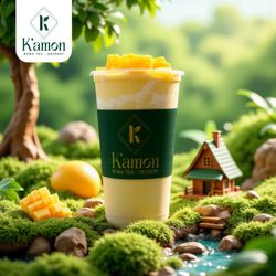 K’amon - Go tropical with the golden taste of mango. Smooth, juicy, and a little piece of paradise with every sip.