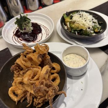 Taverna Di Bacco - Calamari; Cavoletti; Barbabietole - all 3 were absolutely delicious! - Italian Near Me - New York, New York
