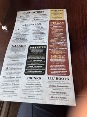 Menu photo 1 Boots Bar & Grill Medora, ND