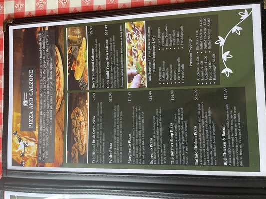 Menu photo 1 Giovanni's Main Street Kitchen Wauchula, FL