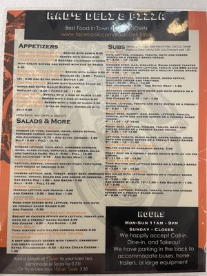 Menu photo 1 Rad's Deli & Pizza Chinook, MT Menu photo 1 Rad's Deli & Pizza Chinook, MT