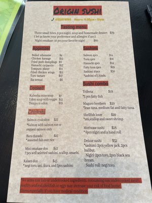 Menu photo 7 Origin Sushi Pleasanton, CA